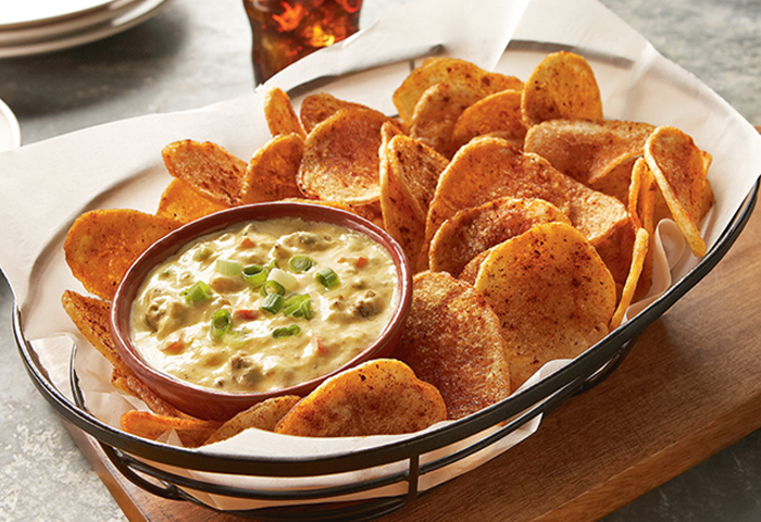 Creamy Mexican Egg Dip with Chipotle Pub Chips