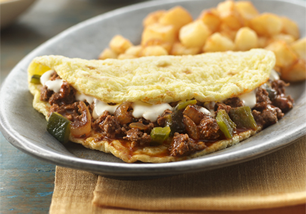 Mexican Philly Omelet