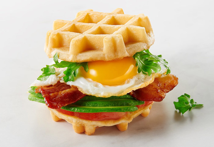 Papetti’s® Maple Waffle Heirloom Tomato BLT with Avocado