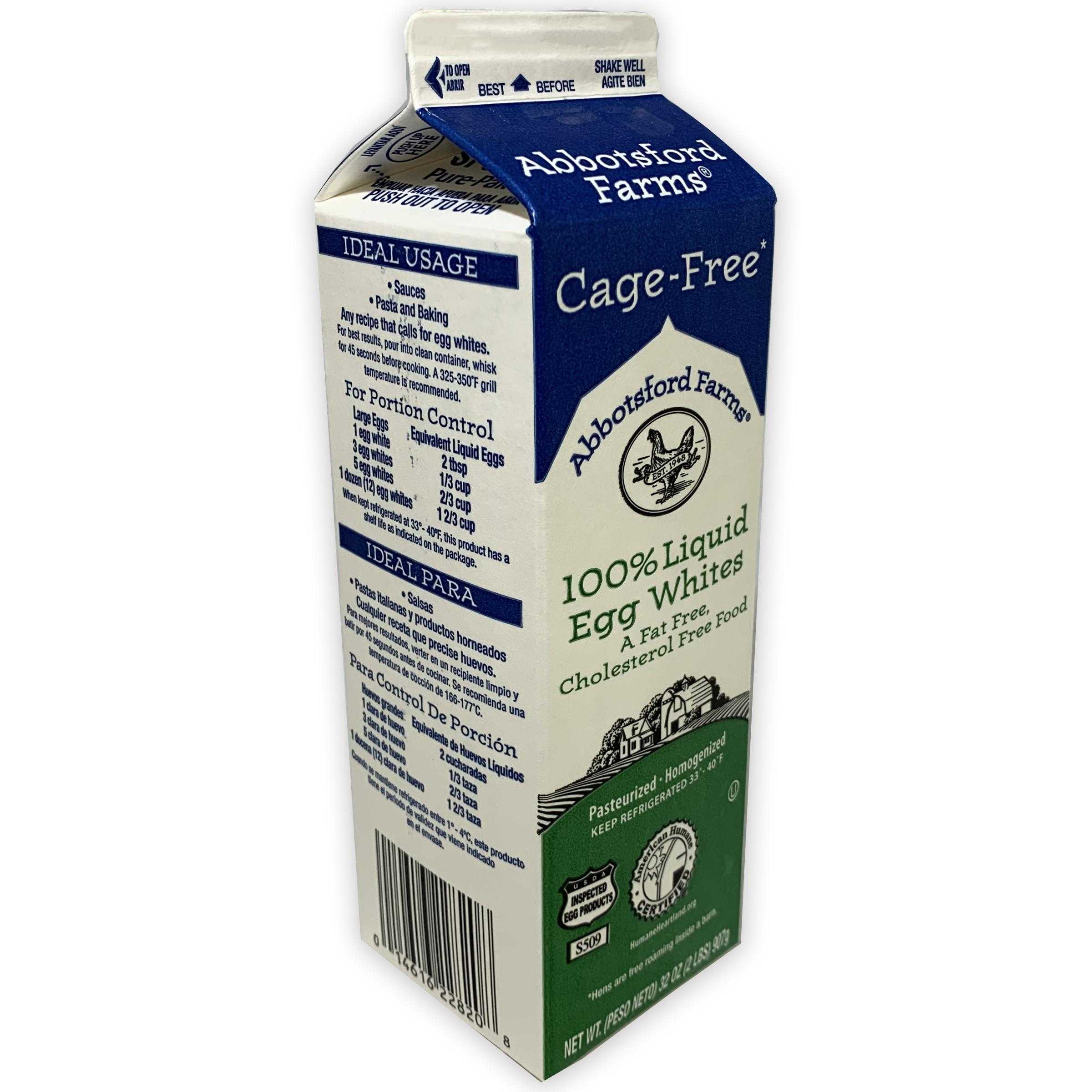 Abbotsford Farms® American Humane Certified Cage Free Egg Whites, 15/2 Lb Cartons