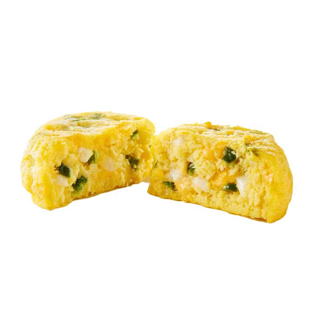 Papetti’s® Cage Free Fully Cooked Spicy Egg Bite with Cheese and Jalapeno, 120/1.75oz