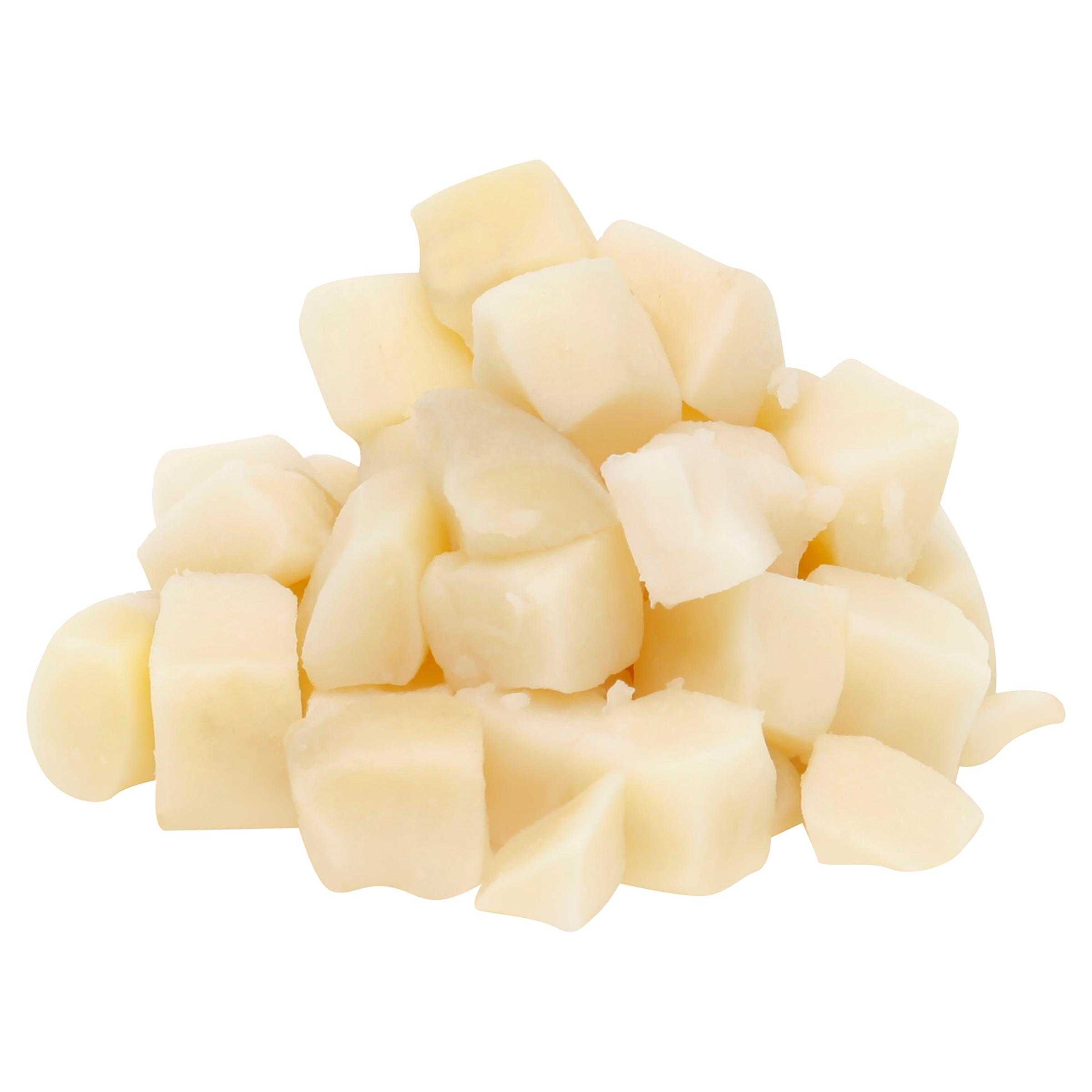 Simply Potatoes® Refrigerated 5/8″ Southern Style Diced Potatoes made with peeled Russet potatoes diced 5/8″ x 5/8″ x 3/4″, 2/10 Lb