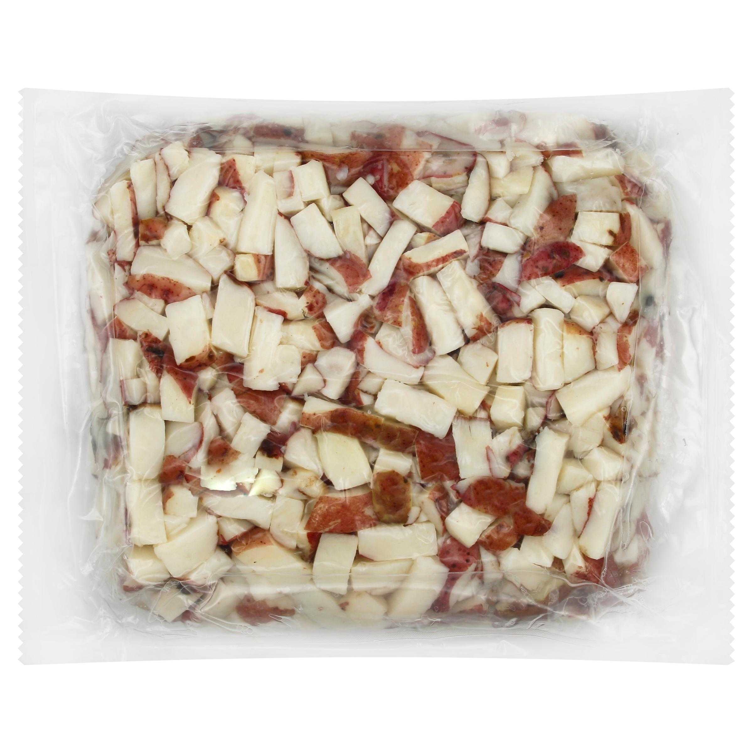 Simply Potatoes® Refrigerated 1 1/2″ Red Skin Diced Potatoes made with skin-on Red potatoes diced 1/2″ x 1 1/2″ x 3/4″, 2/10 Lb Bags