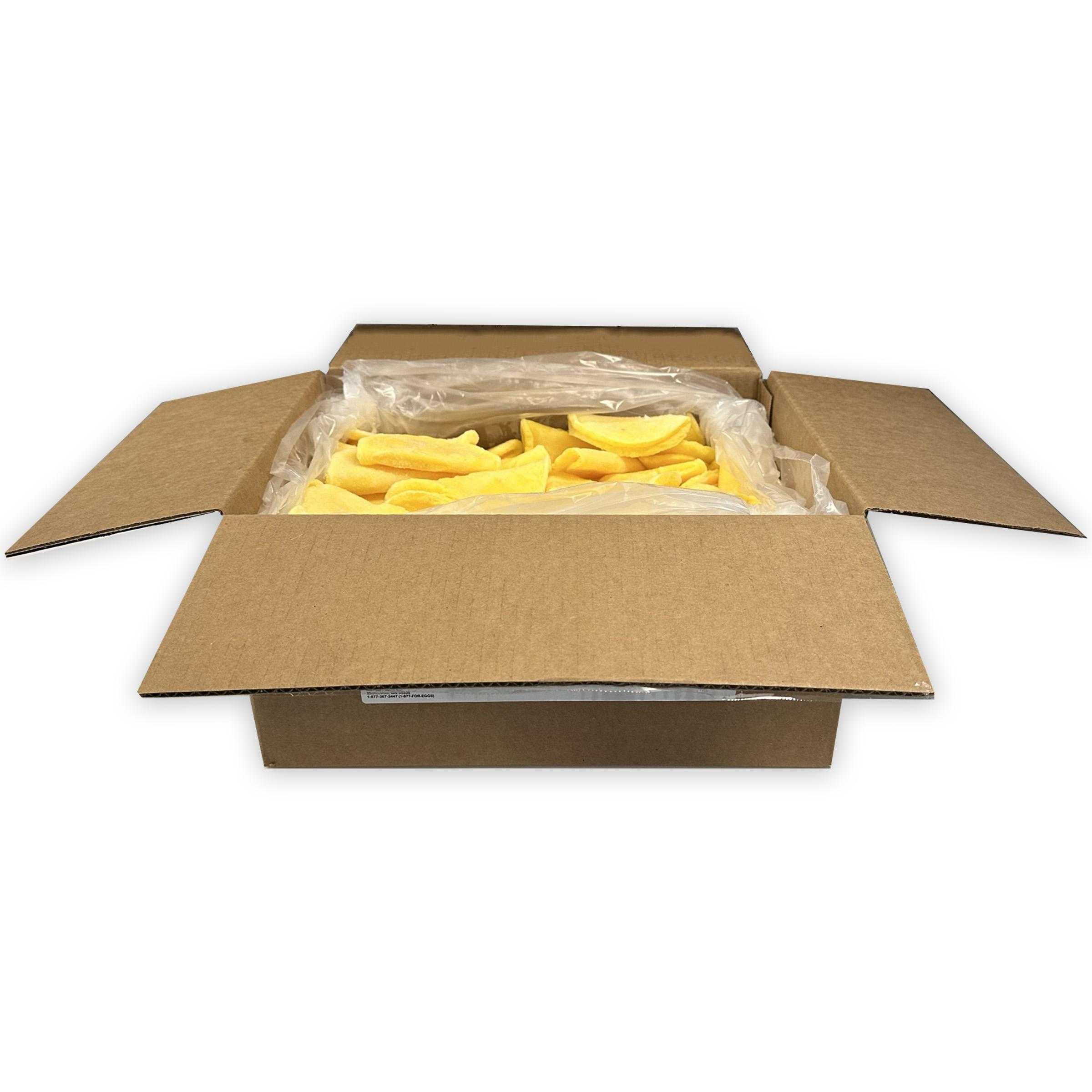Papetti’s® Cooked 5” Scrambled Egg Omelet filled with Colby Cheese, K12, 144/2.1 Oz