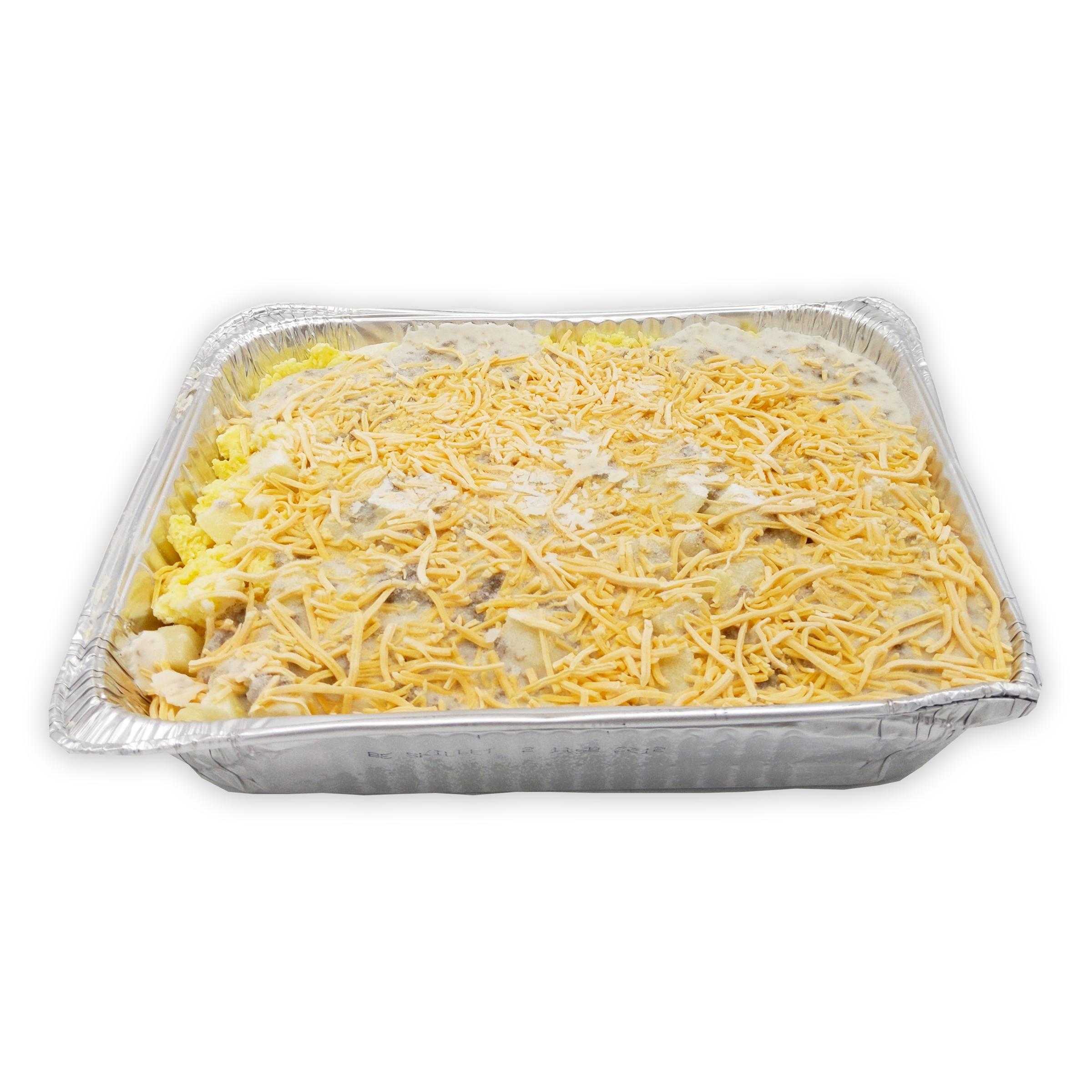 Bob Evans Frozen Homestyle Breakfast Bake With Country Gravy, Sausage, Eggs, Potatoes, And Cheddar Cheese, 4/5 Lb