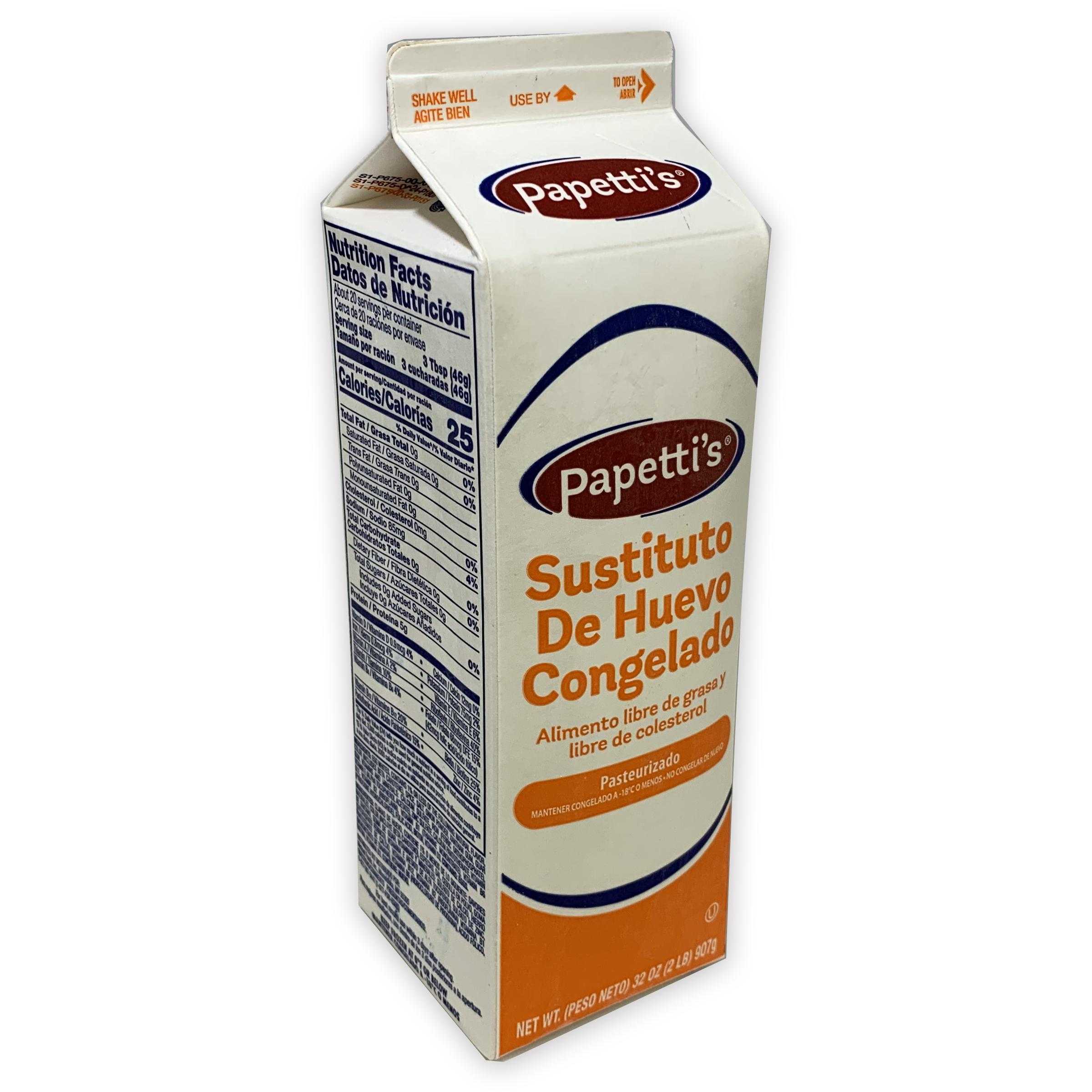 PSN Needed Papetti’s®  Frozen Low Fat, Low Cholesterol Liquid Eggs, 15/2 Lb Cartons