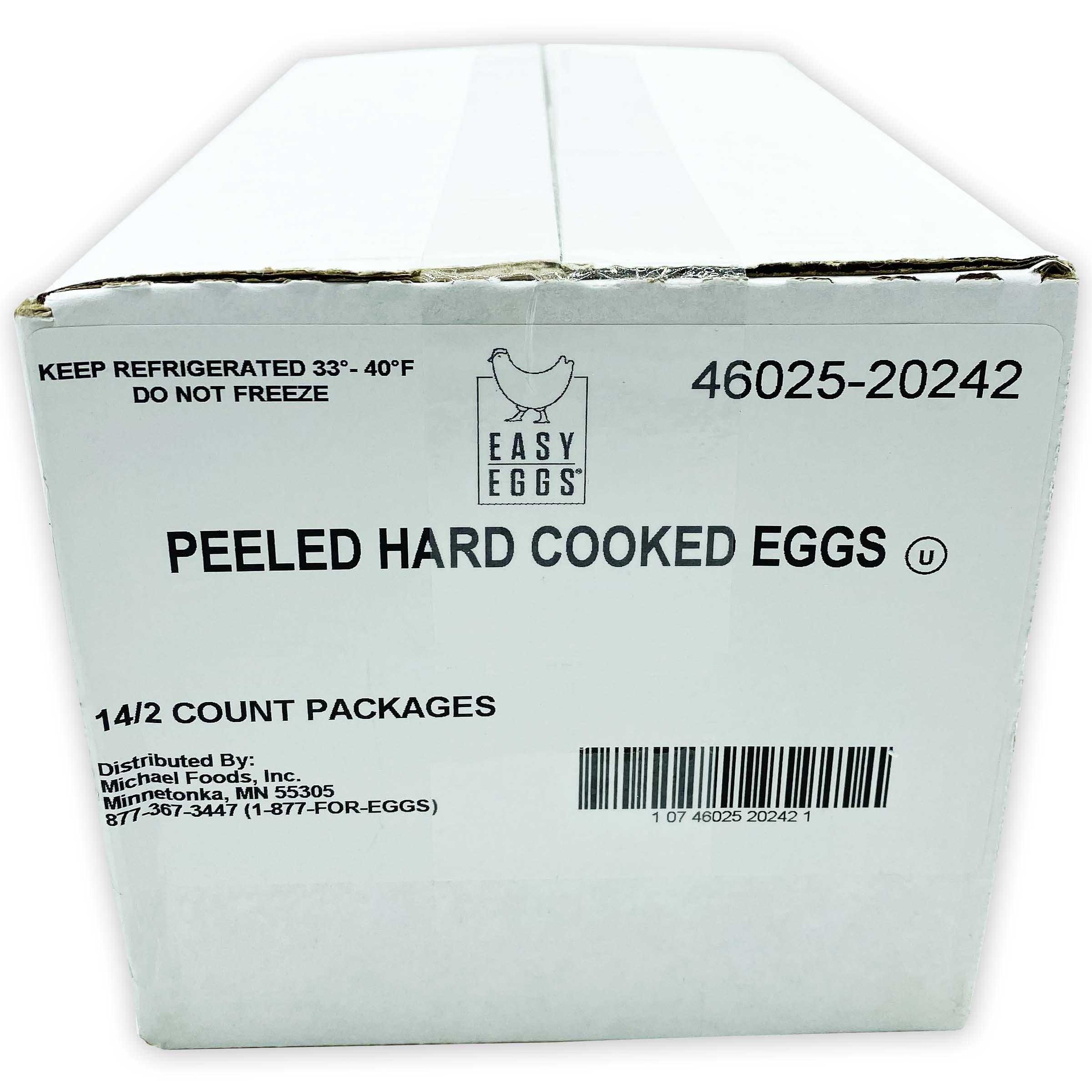 Easy Eggs® Peeled Hard Cooked Eggs, 14/2 Count Grab ‘N Go Dry Pack