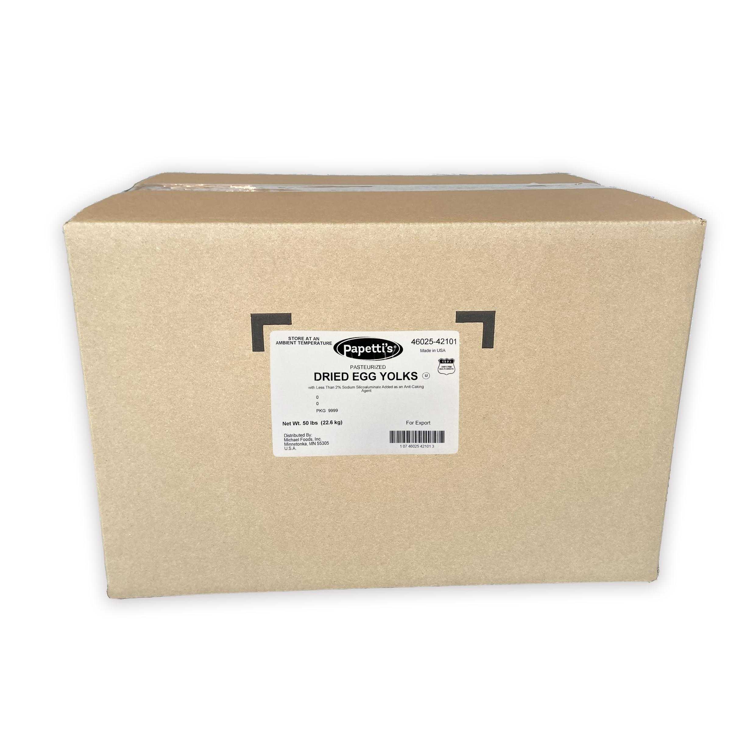 Papetti’s® Dried Yolk Free Flow, 1/50 Lb Box