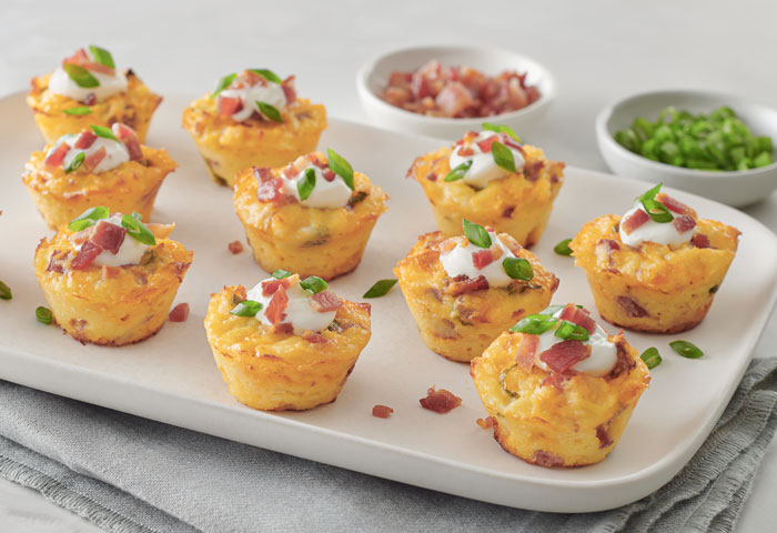 Loaded Mashed Potato Bites